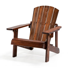 Load image into Gallery viewer, Kid's Adirondack Chair with High Backrest and Arm Rest-Coffee