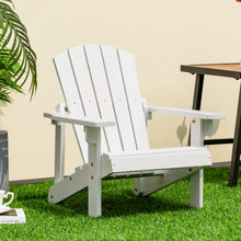 Load image into Gallery viewer, Kid's Adirondack Chair with High Backrest and Arm Rest-White