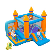 Load image into Gallery viewer, 5-in-1 Inflatable Bounce Castle with Ocean Balls and 735W Blower