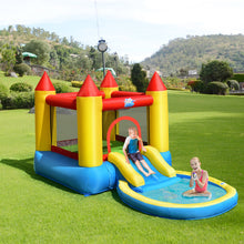 Load image into Gallery viewer, Inflatable Kids Slide Bounce House with 550w Blower
