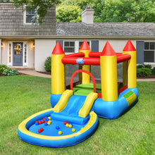 Load image into Gallery viewer, Inflatable Kids Slide Bounce House with 550w Blower