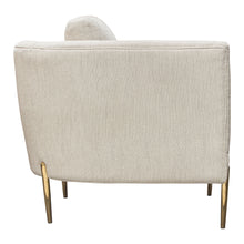 Load image into Gallery viewer, Lane Chair in Light Cream Fabric with Gold Metal Legs by Diamond Sofa