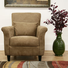 Load image into Gallery viewer, Baxton Studio Marquis Tan Microfiber Club Chair