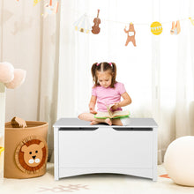 Load image into Gallery viewer, Kid's Toy Box with Flip-Top Lid and Cut-Out Pulls