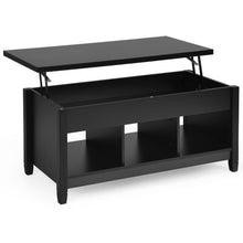 Load image into Gallery viewer, Lift Top Coffee Table with Storage Lower Shelf-Black