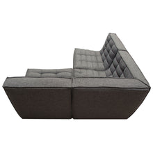 Load image into Gallery viewer, Marshall 3PC Corner Modular Sectional w/ Scooped Seat in Grey Fabric by Diamond Sofa