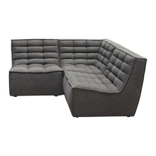 Load image into Gallery viewer, Marshall 5PC Corner Modular Sectional w/ Scooped Seat in Grey Fabric by Diamond Sofa
