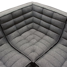 Load image into Gallery viewer, Marshall 5PC Corner Modular Sectional w/ Scooped Seat in Grey Fabric by Diamond Sofa