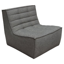 Load image into Gallery viewer, Marshall Scooped Seat Armless Chair in Grey Fabric by Diamond Sofa