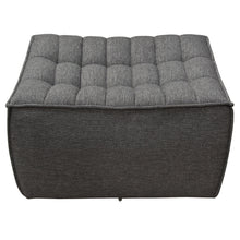 Load image into Gallery viewer, Marshall Scooped Seat Ottoman in Grey Fabric by Diamond Sofa