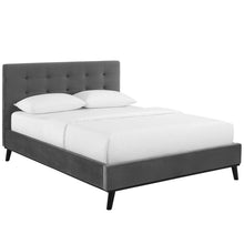 Load image into Gallery viewer, McKenzie Biscuit Tufted Performance Velvet Queen Platform Bed by Modway