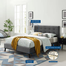 Load image into Gallery viewer, McKenzie Biscuit Tufted Performance Velvet Queen Platform Bed by Modway