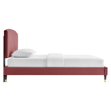 Load image into Gallery viewer, Alessi Performance Velvet Queen Platform Bed by Modway