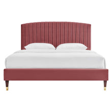 Load image into Gallery viewer, Alessi Performance Velvet Queen Platform Bed by Modway