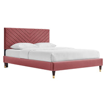 Load image into Gallery viewer, Roxanne Performance Velvet Queen Platform Bed by Modway