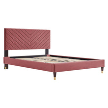 Load image into Gallery viewer, Roxanne Performance Velvet Queen Platform Bed by Modway