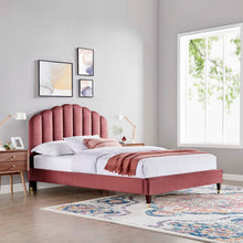 Load image into Gallery viewer, Daisy Performance Velvet Queen Platform Bed by Modway