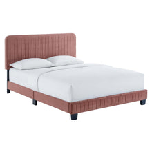 Load image into Gallery viewer, Celine Channel Tufted Performance Velvet Queen Platform Bed by Modway