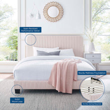 Load image into Gallery viewer, Celine Channel Tufted Performance Velvet Queen Platform Bed by Modway