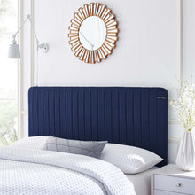 Load image into Gallery viewer, Milenna Channel Tufted Upholstered Fabric Twin Headboard by Modway