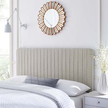 Load image into Gallery viewer, Milenna Channel Tufted Upholstered Fabric King/California King Headboard by Modway