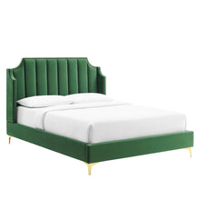 Load image into Gallery viewer, Daniella Performance Velvet Queen Platform Bed by Modway