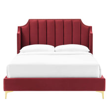 Load image into Gallery viewer, Daniella Performance Velvet Queen Platform Bed by Modway