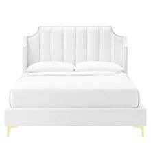 Load image into Gallery viewer, Daniella Performance Velvet Queen Platform Bed by Modway