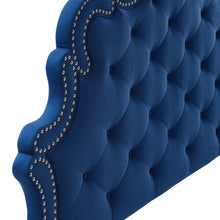 Load image into Gallery viewer, Arabella Button-Tufted Performance Velvet Twin Headboard by Modway