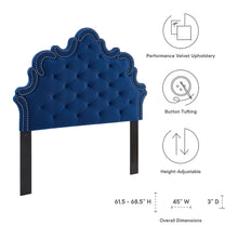 Load image into Gallery viewer, Arabella Button-Tufted Performance Velvet Twin Headboard by Modway
