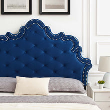Load image into Gallery viewer, Arabella Button-Tufted Performance Velvet Twin Headboard by Modway