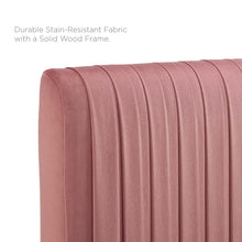 Load image into Gallery viewer, Peyton Performance Velvet Queen Platform Bed in Du