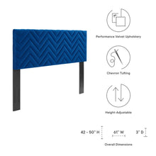 Load image into Gallery viewer, Mercy Chevron Tufted Performance Velvet Twin Headboard by Modway