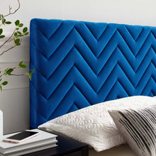 Load image into Gallery viewer, Mercy Chevron Tufted Performance Velvet Twin Headboard by Modway