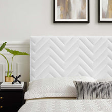 Load image into Gallery viewer, Mercy Chevron Tufted Performance Velvet Twin Headboard by Modway