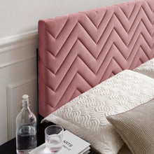 Load image into Gallery viewer, Mercy Chevron Tufted Performance Velvet King/California King Headboard by Modway