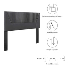 Load image into Gallery viewer, Patience Channel Tufted Performance Velvet Twin Headboard by Modway