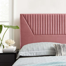 Load image into Gallery viewer, Patience Channel Tufted Performance Velvet Full/Queen Headboard by Modway