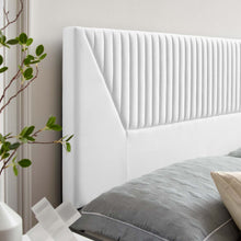 Load image into Gallery viewer, Patience Channel Tufted Performance Velvet Full/Queen Headboard by Modway