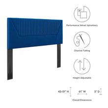 Load image into Gallery viewer, Patience Channel Tufted Performance Velvet King/California King Headboard by Modway