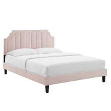 Load image into Gallery viewer, Sienna Performance Velvet Queen Platform Bed by Modway