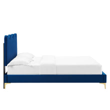 Load image into Gallery viewer, Current Performance Velvet Twin Platform Bed in Na