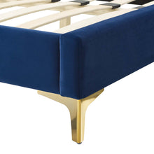 Load image into Gallery viewer, Current Performance Velvet Twin Platform Bed in Na