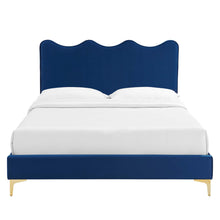 Load image into Gallery viewer, Current Performance Velvet Twin Platform Bed in Na