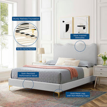 Load image into Gallery viewer, Current Performance Velvet Full Platform Bed by Modway