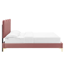 Load image into Gallery viewer, Current Performance Velvet Queen Platform Bed by Modway