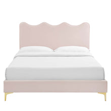 Load image into Gallery viewer, Current Performance Velvet Queen Platform Bed by Modway
