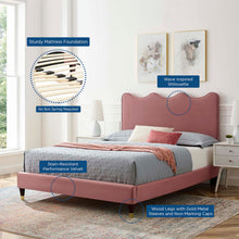 Load image into Gallery viewer, Current Performance Velvet Queen Platform Bed by Modway