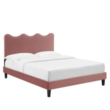 Load image into Gallery viewer, Current Performance Velvet Queen Platform Bed by Modway