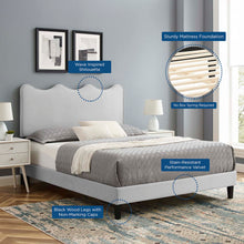Load image into Gallery viewer, Current Performance Velvet Queen Platform Bed by Modway